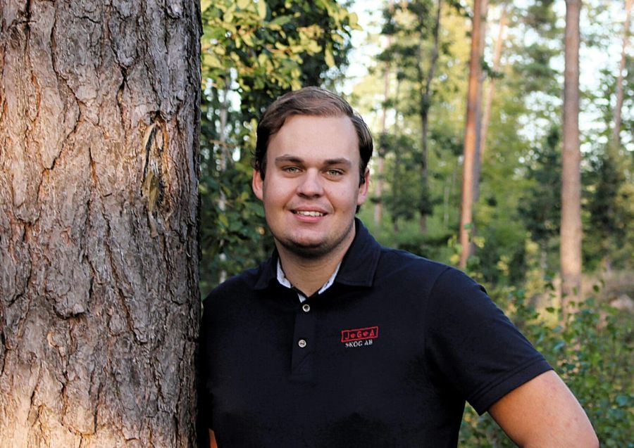 Melvin Herbertsson, ny virkesinköpare på JGA Skog