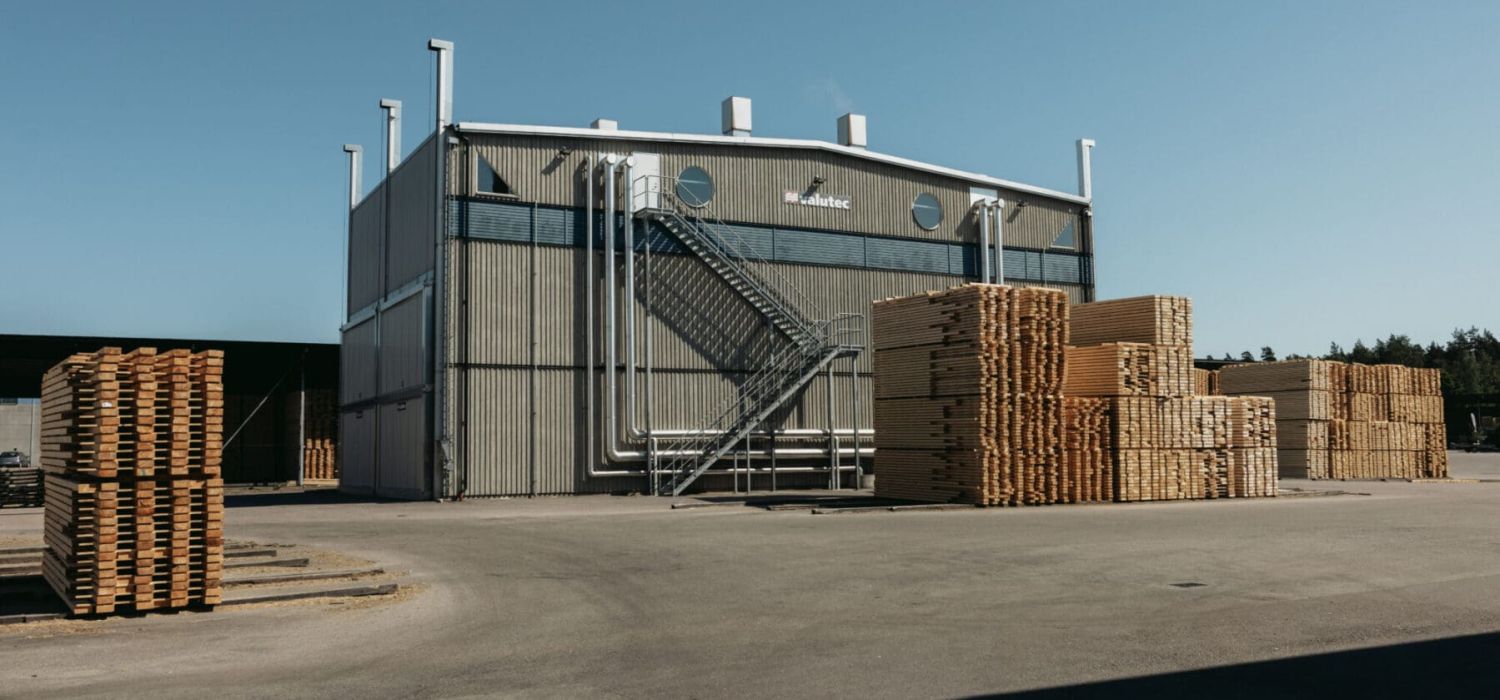 Tork och panna vid sågverket i Linneryd